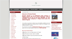 Desktop Screenshot of pentarasrentals.com