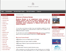 Tablet Screenshot of pentarasrentals.com